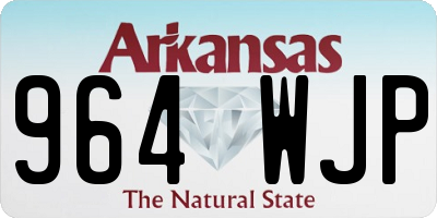 AR license plate 964WJP