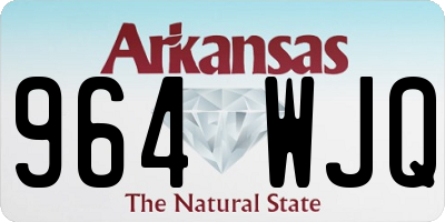 AR license plate 964WJQ