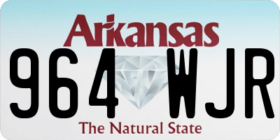 AR license plate 964WJR