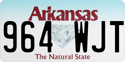 AR license plate 964WJT