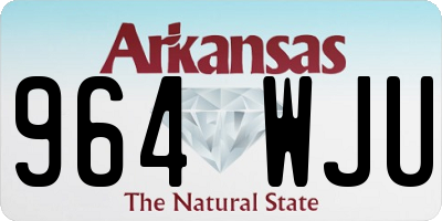 AR license plate 964WJU