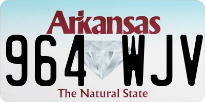 AR license plate 964WJV