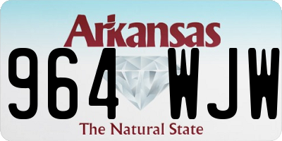 AR license plate 964WJW