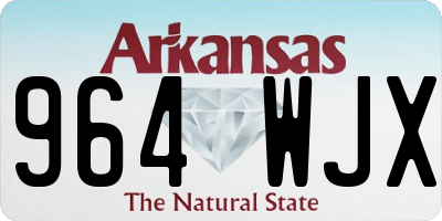 AR license plate 964WJX