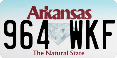 AR license plate 964WKF