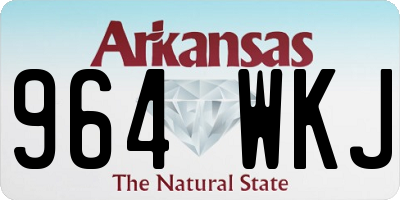 AR license plate 964WKJ