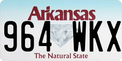 AR license plate 964WKX