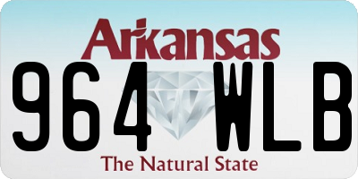 AR license plate 964WLB