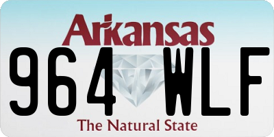 AR license plate 964WLF