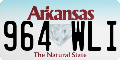 AR license plate 964WLI