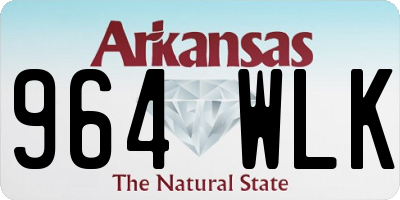 AR license plate 964WLK