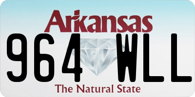 AR license plate 964WLL