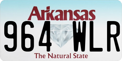 AR license plate 964WLR