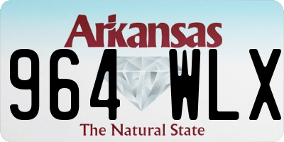 AR license plate 964WLX