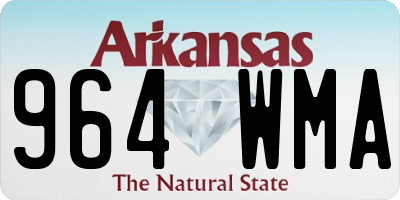 AR license plate 964WMA