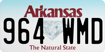 AR license plate 964WMD