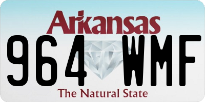 AR license plate 964WMF
