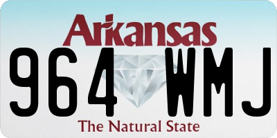 AR license plate 964WMJ