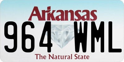 AR license plate 964WML