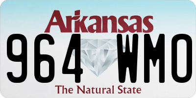 AR license plate 964WMO