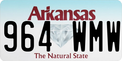 AR license plate 964WMW