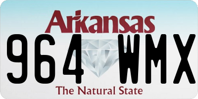 AR license plate 964WMX