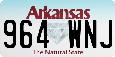 AR license plate 964WNJ