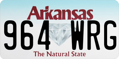 AR license plate 964WRG