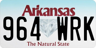 AR license plate 964WRK