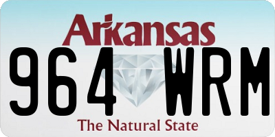 AR license plate 964WRM