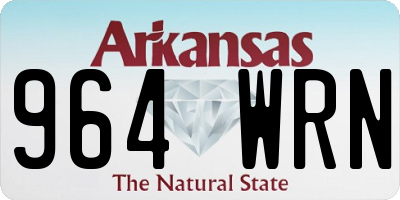 AR license plate 964WRN