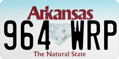 AR license plate 964WRP