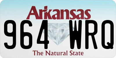 AR license plate 964WRQ