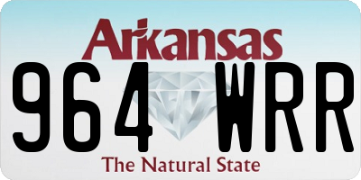 AR license plate 964WRR