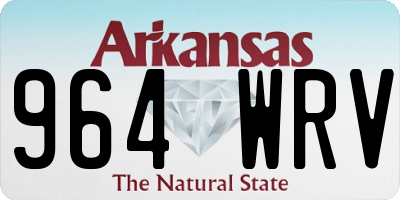 AR license plate 964WRV
