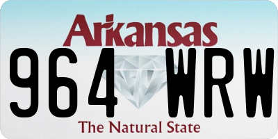 AR license plate 964WRW
