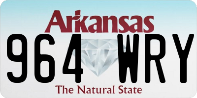AR license plate 964WRY