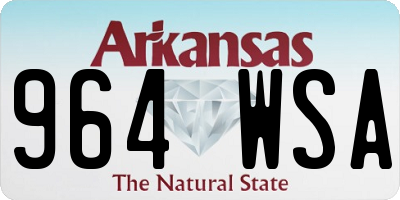 AR license plate 964WSA