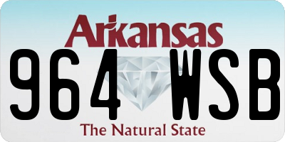 AR license plate 964WSB