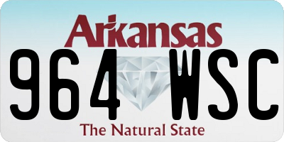 AR license plate 964WSC