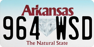AR license plate 964WSD