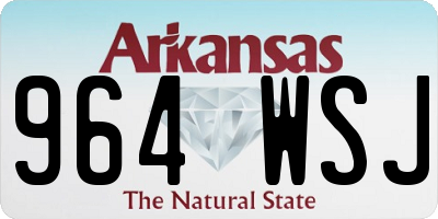 AR license plate 964WSJ