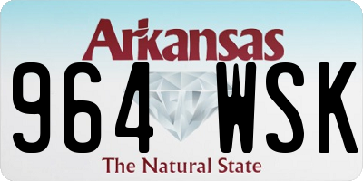 AR license plate 964WSK