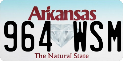 AR license plate 964WSM