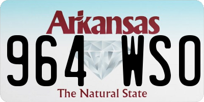 AR license plate 964WSO