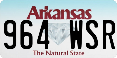 AR license plate 964WSR