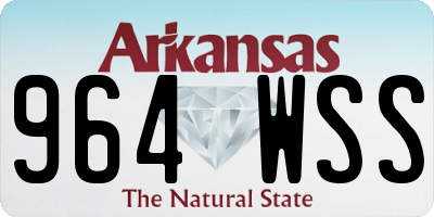 AR license plate 964WSS