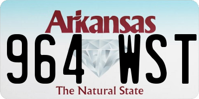 AR license plate 964WST