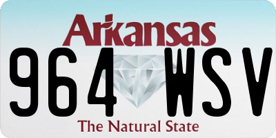 AR license plate 964WSV