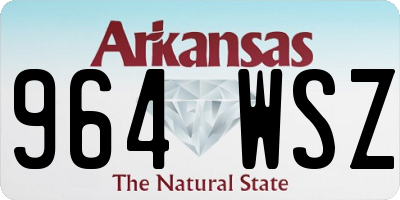 AR license plate 964WSZ